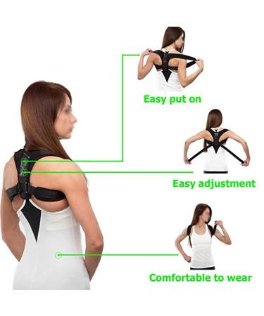 Posture Corrector Back Brace Breathable Anti-Humpback Correction With Clavicle Adjustable Sitting Posture Correction Better life - Buy Online on GoSupps.com