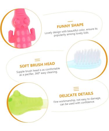 Beaupretty 8-Piece Crocodile Cartoon Toddler Toothbrush Set | Fun Oral Care for Kids Age 2-4 - Buy Online on GoSupps.com