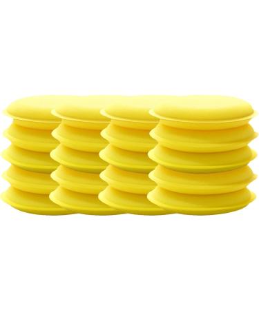 XROLAND Wax Foam Sponge 20Pcs Car Round Waxing Polish Wax Foam Sponge Applicator Pads 10Cm Cleaning Sponge Clean Washer Washing Tool Car Clean - Buy Online on GoSupps.com