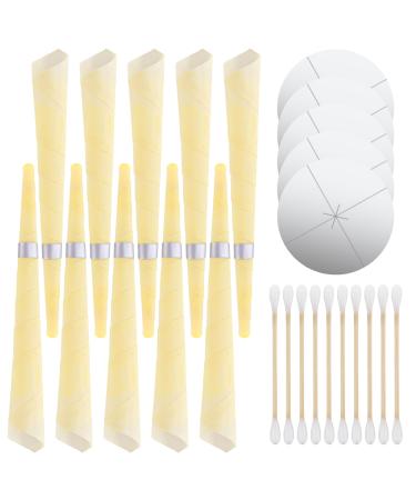 25pcs Earwax Removal Kit Ear Candles Wax Removal Ear Cleaning Candles Earwax Remover Tool with Cotton Swab for Ear Cleaning