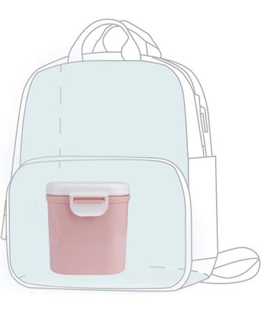 Milk Powder Dispenser for Baby - Portable Formula Container with Spoon, No Spill, 800ML Pink - Ideal for Travel, Bedroom, Outdoor - Food, Snacks, Fruit - Buy Online on GoSupps.com
