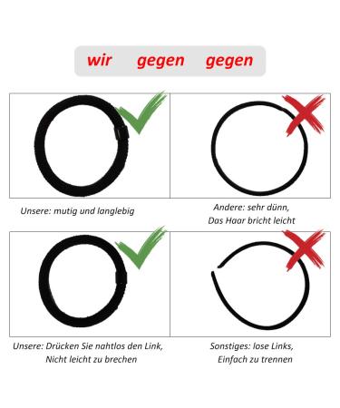 50 Super Elastic Hair Ties for Thick Curly Hair - Durable Ponytail Holders for Girls - International Shipping Available - Buy Online on GoSupps.com