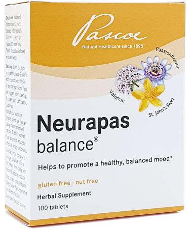 Pascoe Neurapas Balance: Triple Herbal Combination for a Healthy Balanced Mood - 100 Tablets - Buy Online on GoSupps.com