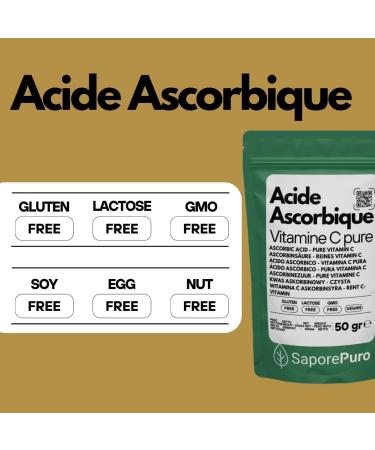 Vitamine C en poudre Acide L-Ascorbique 50 gr - Buy Online on GoSupps.com
