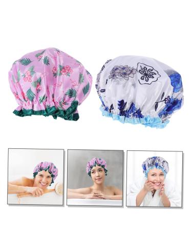 Hemoton 2pcs Kids Shower Cap Set - Satin & Peva Styling Hat for Children and Women - Buy Online on GoSupps.com