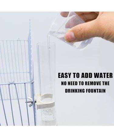 Bird Water Feeder 1PC Automatic Parrot Water Dispenser Bird Water Bottle with Cleaning Brush Bird Cage Accessories Bird Drinker Bowl Fountain for Parrot Budgie Lovebirds Cockatiel Parakeet 130ML - Buy Online on GoSupps.com