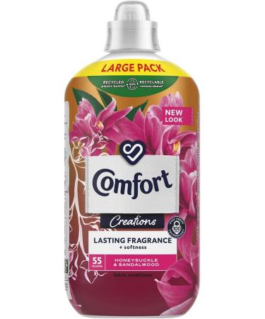 Comfort Creation Concentrated Fabric Conditioner with 100 Days of Long-Lasting Fragrance and Softness Intense Liquid Fabric Softener 55 Washes 1.65L (Honeysuckle & Sandalwood Buy 4) - Buy Online on GoSupps.com