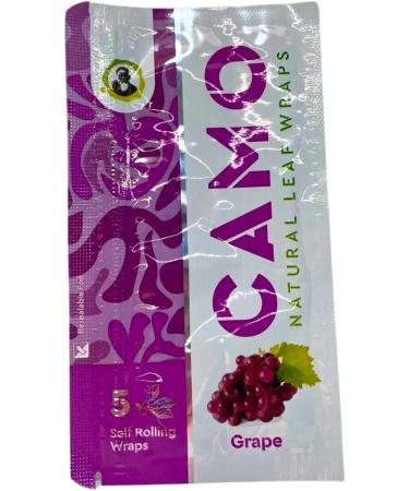 6 Packs CAMO Natural Leaf Wraps Grape 30 Sheets - Herbal Chamomile Mate Blend - Buy Online on GoSupps.com