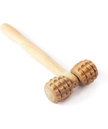 Tuuli T-Shape Wooden Roller Massager for Body and Face - Multi-Functional Facial Massager for Muscle Tension Relief and Skin Health Support - Buy Online on GoSupps.com