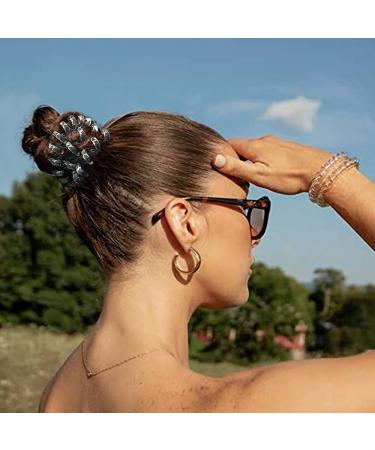 Vegcoo 18-Piece Three-Colored Spiral Hair Tie Set | Anti-Split Telephone Cable Hair Bands for Women & Girls - Durable & Stylish Hair Accessories - Buy Online on GoSupps.com