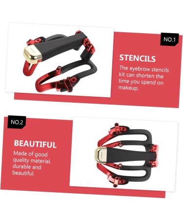 Ipetboom 1pc Template Kit Tools Brow Drawing Make for Practical Shaper Reusable Eyebrow Fashion Lady 14x11.5cm Black - Buy Online on GoSupps.com