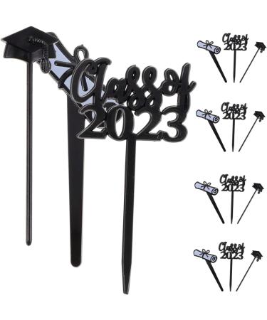 INOOMP 120 Pcs Graduation Cake Insert Halloween Ornaments Halloween Props Black Trim Class of 2023 Cupcake Topper Graduation Party Toppers Cake Picks Graduation Cake 2023 Decor Plastic - Buy Online on GoSupps.com