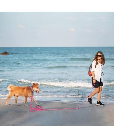 Wolfone 3m Pink Drag Line Leash for Dogs - Waterproof Durable Training Leash for Recall Swimming Camping & Beach Walks - Buy Online on GoSupps.com