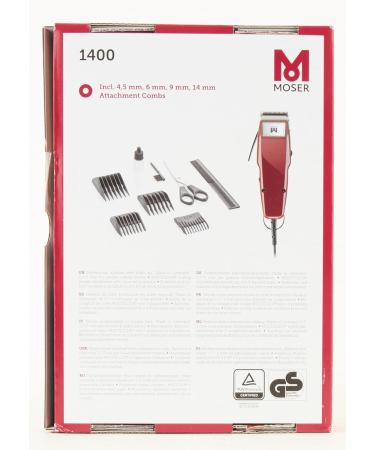 Moser 1400 Hair Clipper for Men - Professional Cable Clipper with Accessories & 5 Lockable Positions (0.7-3mm) | International Shipping Available - Buy Online on GoSupps.com
