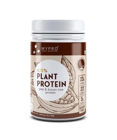 My.pro Sp.ort Nu.trition Plant Protein Powder Pea & Brown Rice Protein (23g Protein 22 Vitamins & Minerals 5g BCAA) Plant Based Vegan Protein Supplement for Men & Women (Chocolate Flavour -1000 Gm)