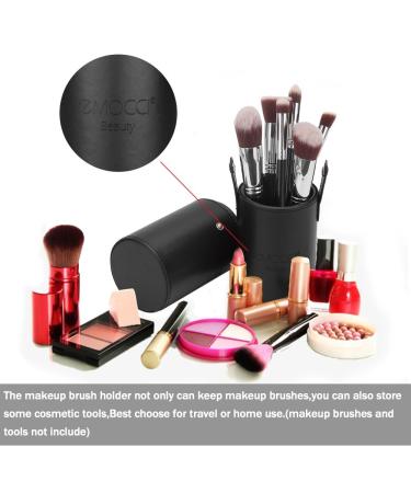 Buy A-Cup Black PU Leather Makeup Brush Holder | Travel Cosmetic Organizer - Stylish & Durable - Buy Online on GoSupps.com