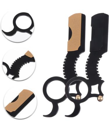 Beavorty 2-Piece Men's Razor Holder & Trimmer - Stainless Steel Vintage Shaving Set for Care & Precision - Buy Online on GoSupps.com