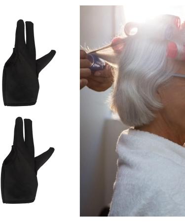ZJchao Heat Resistant Gloves for Hair Styling - 2Pcs Insulated 3 Finger Mittens for Curling & Perming - Essential Hairdressing Tools - Buy Online on GoSupps.com
