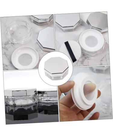 Holibanna 2 Sets Octagonal Loose Powder Box Makeup Setting Powder Puff Powder Makeup Case Makeup Box - Buy Online on GoSupps.com