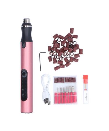 Pedicure Polishing Shape Tools Low Noise File Machine Compact Electric Nail Drill Set with Sanding Bands for Gel for Home Salon Use for Cuticle