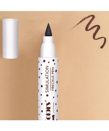 Freckles Makeup Pen 2 Colors Liquid Freckles Pen Light Brown & Dark Brown Faux Freckles Pen Pencil Makeup Set Long Lasting Waterproof Neutral Lightweight Freckles Maker Tool/e 02 - Buy Online on GoSupps.com