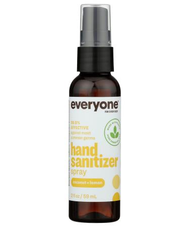 Everyone Hand Sanitizer Spray Coconut and Lemon 2 oz Pack of 6