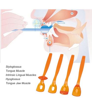Mouth Tongue Tip Exerciser Trainer | Oral Muscle Strength Tool for Dysarthria | Relaxation Device (Orange) - Boost Your Mouth & Lip Muscle Training - Buy Online on GoSupps.com