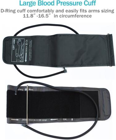 LotFancy Blood Pressure Monitor - Accurate Digital BP Gauge with Large Cuff (11.8-16.5") | Dual Power 120 Readings Memory Large LCD Display - International Shipping Available - Buy Online on GoSupps.com