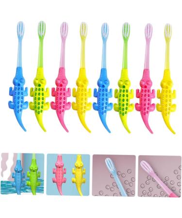 Buy Tovinanna 8-Pack Cartoon Animal Toothbrushes Eco-Friendly Wooden Kids Toothbrushes for Brightening & Oral Care - Buy Online on GoSupps.com
