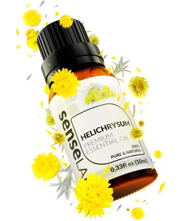 SenseLAB Helichrysum Essential Oil - 100% Pure Extract - Therapeutic Grade for Skin Care - Relaxing and Soothing (10ml) - Buy Online on GoSupps.com