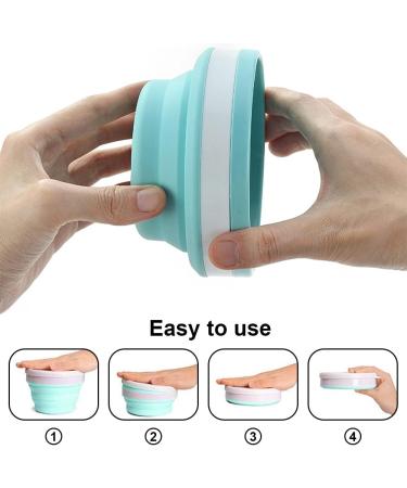 Jcassan 950ml Folding Bowl with Lid - Portable Collapsible Salad Bowl for Backpacking, Camping, Travel & Hiking - Buy Online on GoSupps.com