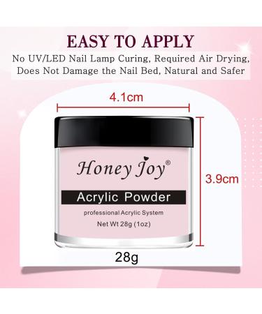 28g/box Professional Pink Acrylic Nail French Manicure Powder HJ-NAP017 (No.9) - Buy Online on GoSupps.com