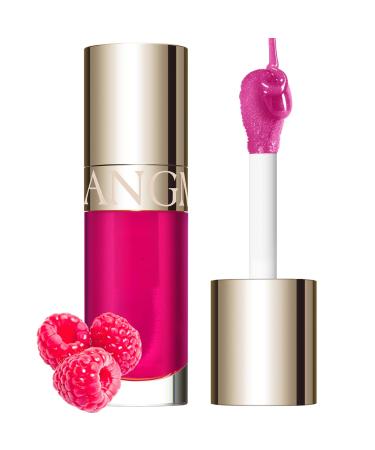 LANGMANNI Hydrating Lip Glow Oil Moisturizing Nourishing Lip Oil Transparent Gloss And Non-sticky Lip Oil For Dry Lips Lip Care (#02 Raspberry)