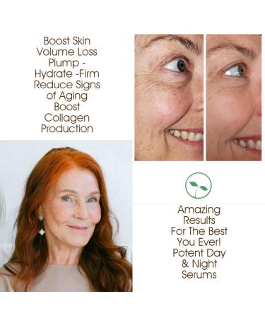 Shop Anti-Aging Skin Care Set - Organic Day & Night Face Serums with Hyaluronic Acid Vit A C E | Non-Toxic Natural Moisturizer - Buy Online on GoSupps.com