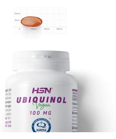 HSN Ubiquinol | 100mg | Reduced form of coenzyme Q10 | Increased bioavailability | Non-GMO vegan gluten-free lactose-free | 120 vegetable pearls - Buy Online on GoSupps.com