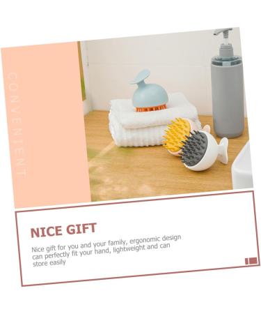 Tovinanna Silicone Shampoo Brush Set - 3 Piece Scalp Massager for Hair Washing & Peeling Headwear Brush for Ultimate Hair Care - Buy Online on GoSupps.com