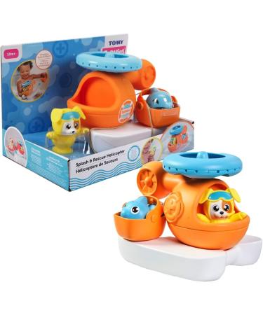 Toomies Tomy Splash & Rescue Helicopter Floating Bath Toy - Squirting Pilot & Dolphin - Ages 12 Months - Buy Online on GoSupps.com