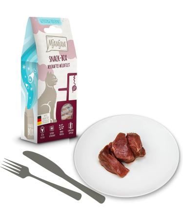 Mjamjam Premium Cat Snack Box - Hearty Wild Fillet 35g - Natural No Synthetic Preservatives - International Shipping Available - Buy Online on GoSupps.com