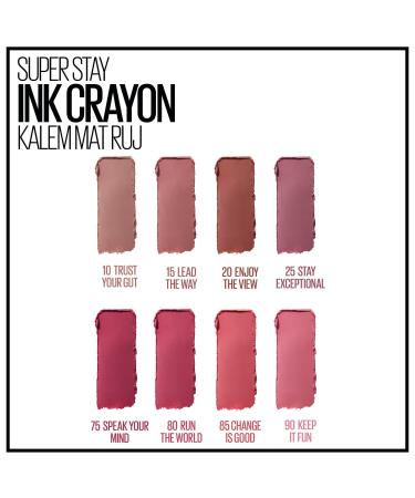 Maybelline New York Super Stay Ink Crayon Lipstick - Matte & Long-lasting No. 75 Speak Your Mind 1.5g | International Shipping Available - Buy Online on GoSupps.com
