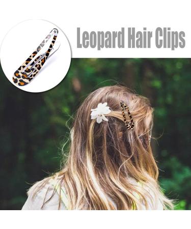 28-Piece Set of Stylish Metal Hair Clips - Leopard & Zebra Patterns for Women & Girls - Buy Online on GoSupps.com