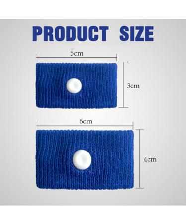 Buy LZKHEH Acupressure Bracelet (2 Pairs) Anti-Evil Unit for Adults & Kids Travel Sickness Relief Blue & Gray - Buy Online on GoSupps.com