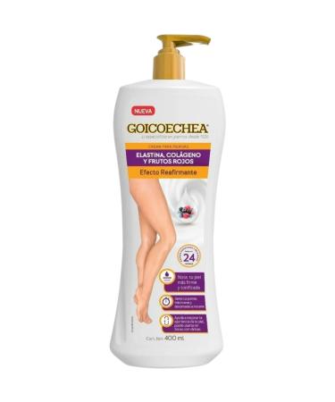 Tu Salud Plus Goico-echea Organic Body Lotion for Women 13.5 oz - Non Toxic Skin Brightening Lotion with Collagen Elastin Red Berry Formula Firming & Toning Cream Crema Para Piernas