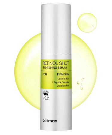 celimax The Vita A Retinol Shot Tightening Serum | with Pure Vitamin A Retinol Peptide Pore Minimizer Wrinkles & Fine Lines Firmer Skin Anti-Aging Skin Smoothing 30ml
