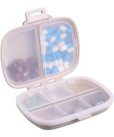 Bling Sparkling Portable 8-Compartment Waterproof Pill Organizer Box - Ideal Travel Case & Everyday Compact Pill Holder in Red | Shop Internationally - Buy Online on GoSupps.com