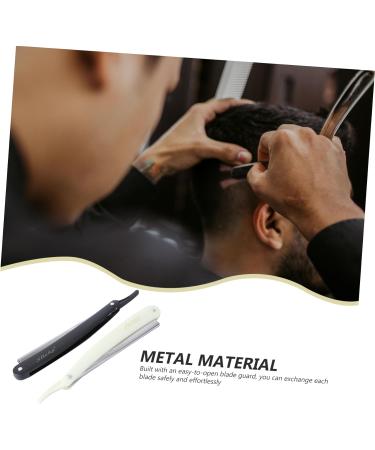 PopetPop 4-Piece Barber Razors for Men - Straight Edge Razor Blades & Manual Shaving Accessories - Buy Online on GoSupps.com