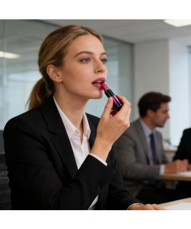  Nkmifeg Glitter Lipstick Waterproof Moisturizing Lip Gloss Cosmetics Pearlescent Red | For Women Mom Wife Lover Wedding Party Daily - Buy Online on GoSupps.com