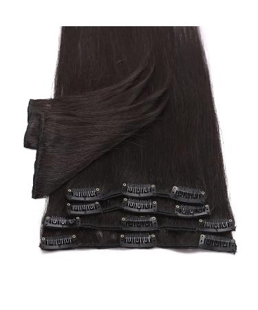 Buy 100% Remy Human Hair Clip-in Extensions - Natural Black #1B-1 20 (50cm) 70g - Affordable Real Hair Tressen Online - Buy Online on GoSupps.com