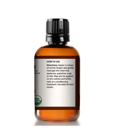 Mayan's Secret 4oz Pure Castor Oil Organic Cold Pressed Unrefined Glass Bottle - Moisturizing & Healing for Dry Skin, Hair Growth - Skin, Hair Care, Eyelashes - Huge 4oz - Buy Online on GoSupps.com