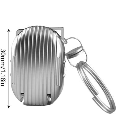 Keychain Nail Trimmer | Nail Cutting Clippers | Stainless Steel Nail Trimmer Travel Pocket Nail Cutter Nail Grooming Tool Miniature Nail Trimmer for Home and Travelling Silver - Buy Online on GoSupps.com
