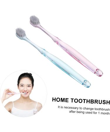 Plafope 6-Piece Classic Crystal Toothbrush Set for Adults - Durable Oral Care Brushes for Home Use - Buy Online on GoSupps.com